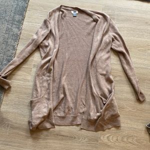 khaki cardigan